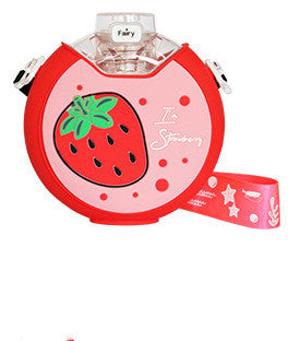 Cute Donut Water Bottle for Kids - 380ml Portable Straw Bottle, Fun Animal Designs