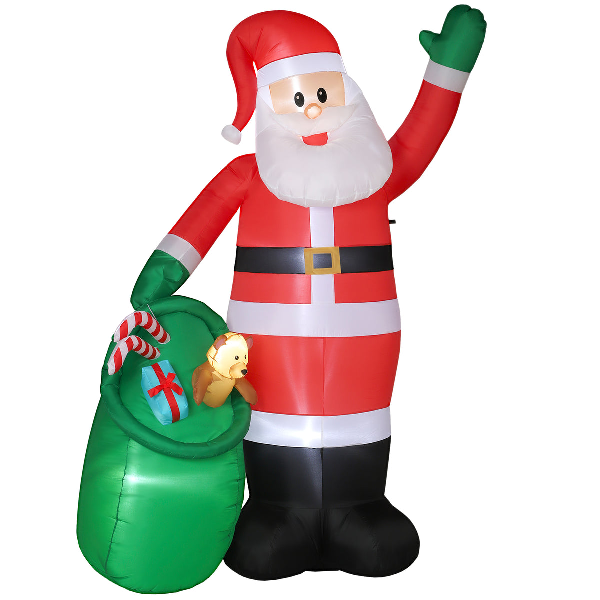 9ft 275 Cm Christmas Inflatable Santa With Bear Sack