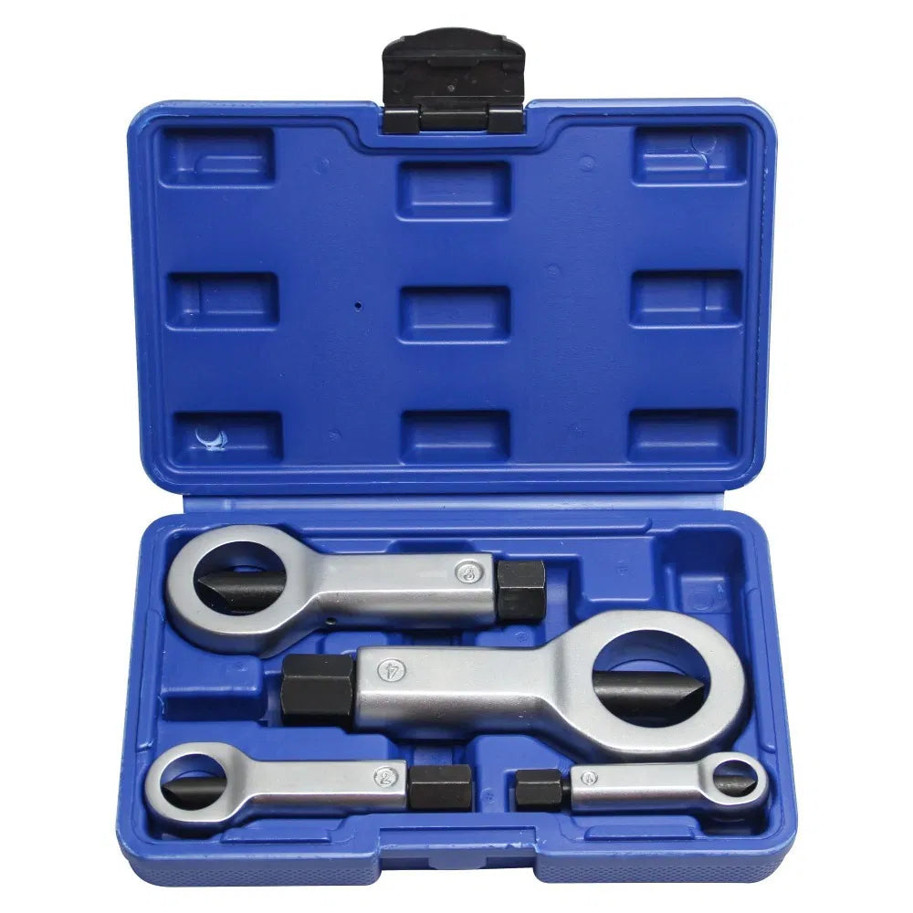 Tools 4pcs Heavy-Duty Nut Splitter Set - Multifunctional Metal Tool