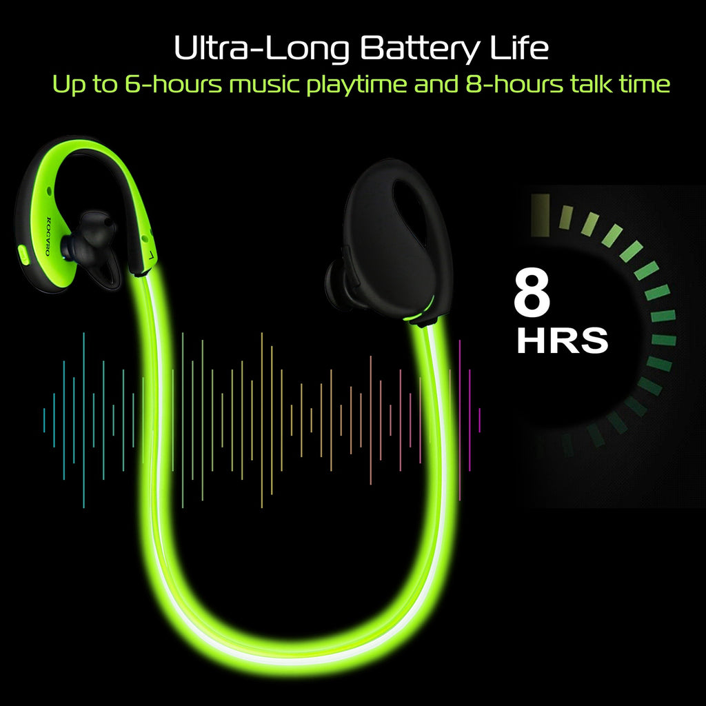 Wireless Neckband Sport Headphones - Bluetooth Magnetic Earphones for Running