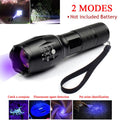 UV Blacklight Flashlight - Zoomable Ultraviolet Torch for Pet Stains & Detection