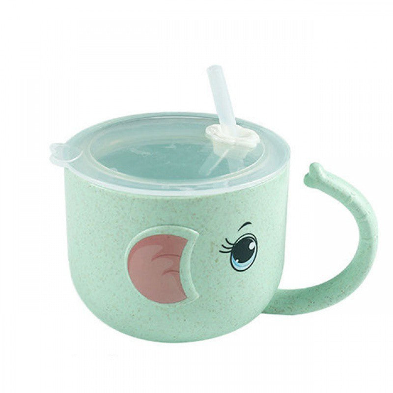 Baby Sippy Cup with Silicone Straw - Spill-Proof Toddler Training Mug