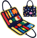 Kids Busy Book - Montessori Sensory Learning Board for Toddlers