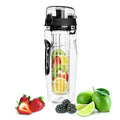 Fruit Infuser Water Bottle - 32oz Leak-Proof Sports Bottle with Infusion Basket