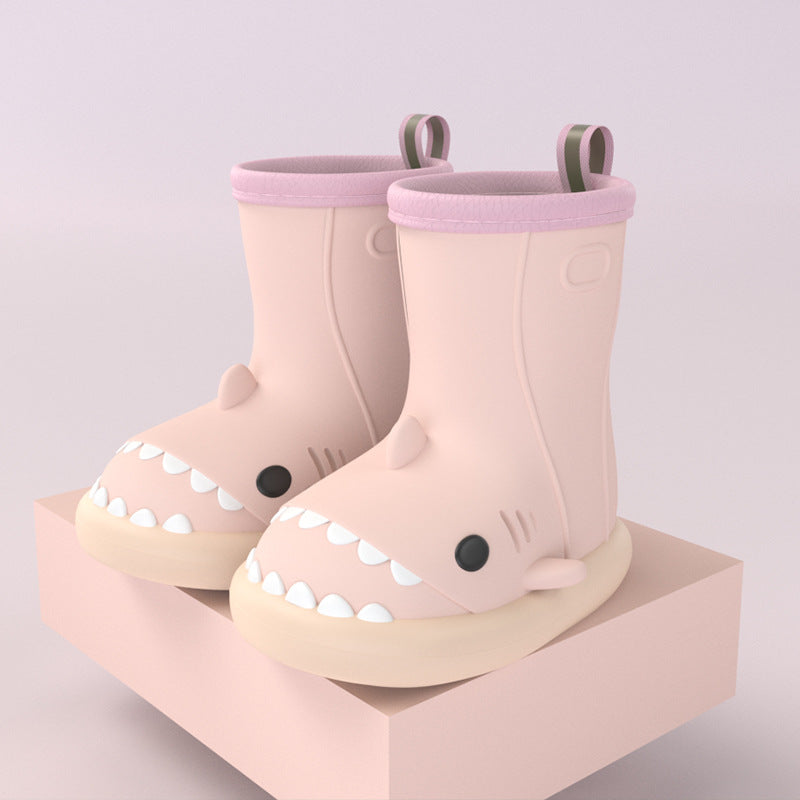 Kids Shark Rain Boots - Cute Waterproof Non-Slip Boots for Boys & Girls