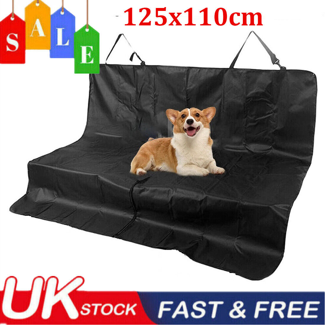 Waterproof Car Rear Back Seat Cover Pet Dog Auto Protector