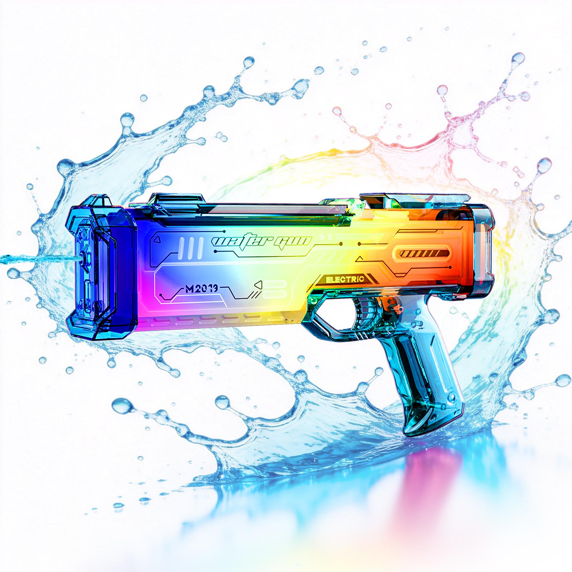 Electric Water Gun - Rechargeable Continuous-Fire Water Cannon for Pool & Beach