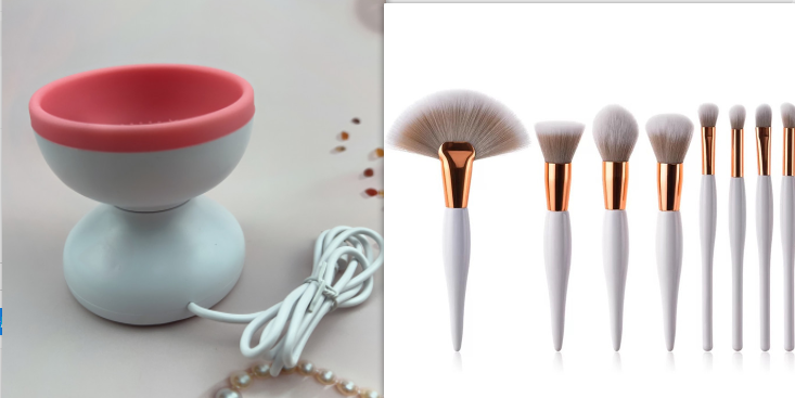 Electric Makeup Brush Cleaner — Automatic Wash & Dry Spinner