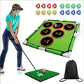 Golf Chipping Game Mat Set With Target Net Indoor Outdoor
