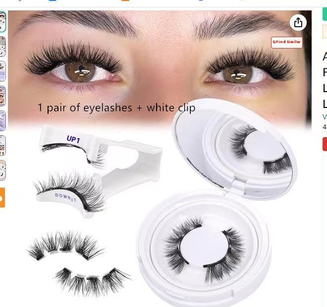 Reusable Magnetic False Eyelashes - No-Glue Magnetic Lashes with Applicator Clip