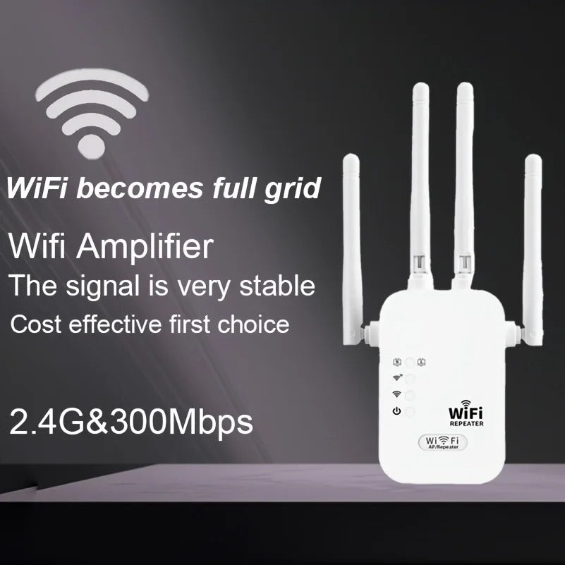 1200Mbps WiFi Range Extender - Dual-Band Wireless Signal Booster Repeater