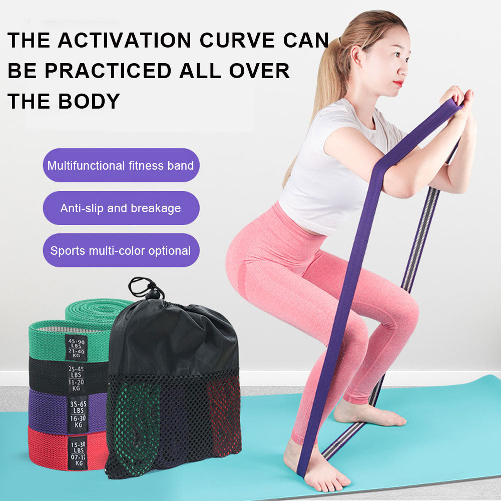 Fitnes Elastik Lentalar To'plami (4 xil qattiqlik)