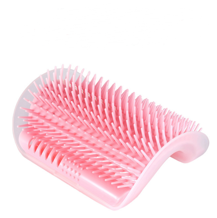 Pink cat self-grooming brush