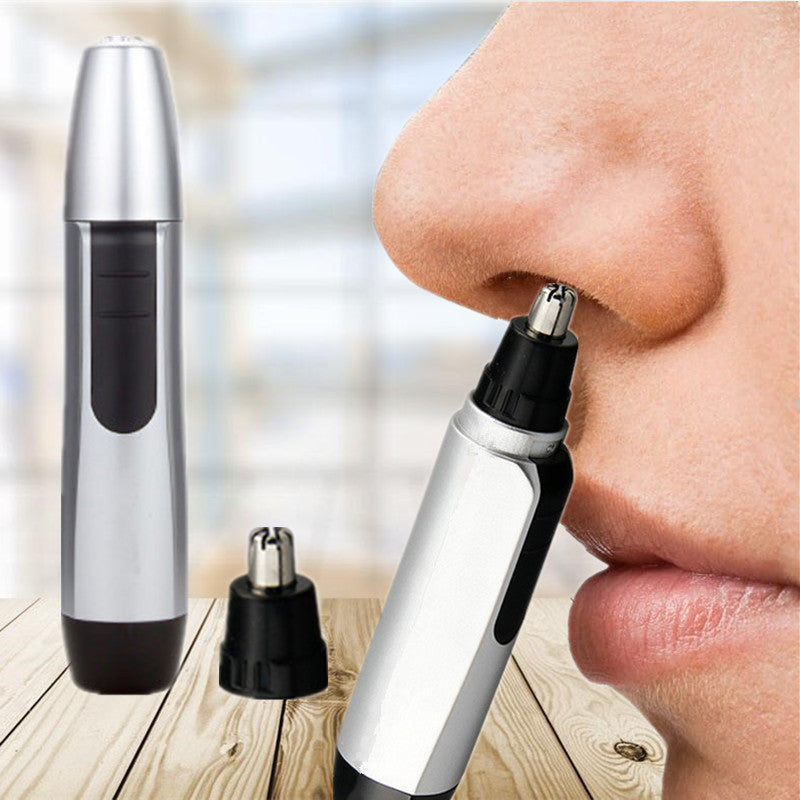 Electric Nose & Ear Hair Trimmer — Painless Grooming Tool