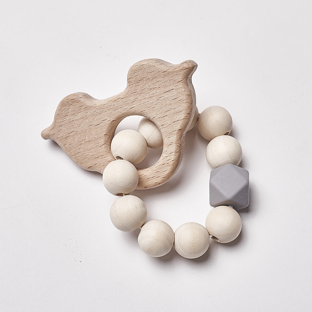 Baby Wooden Lacing Beads - Montessori Threading Animal Toy for Toddlers