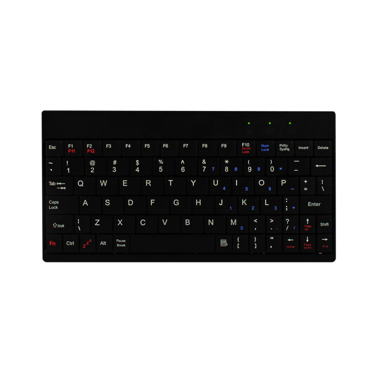 Mini Wired USB Keyboard - Compact 80-Key Slim Keyboard for PC & Laptop