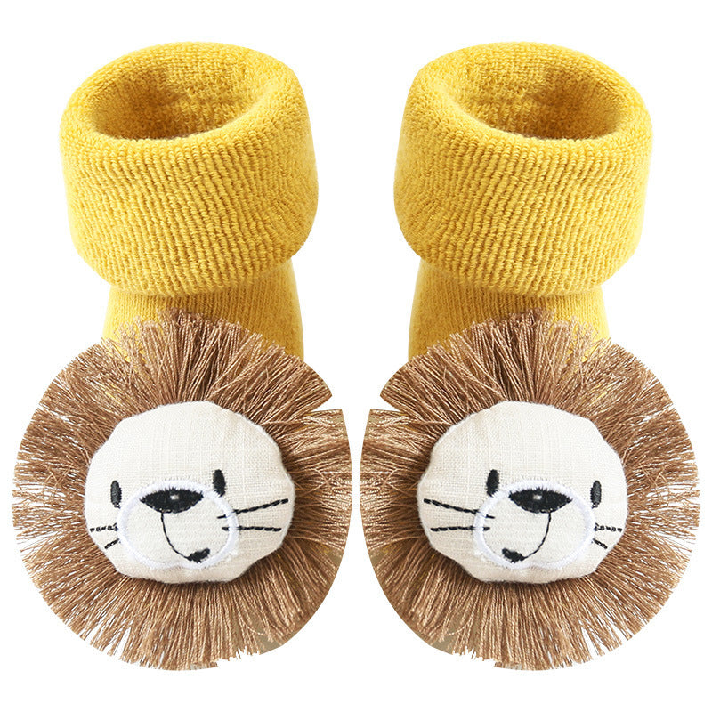 Baby Anti-Slip Socks - Soft Cotton Cartoon Grip Socks for Toddlers