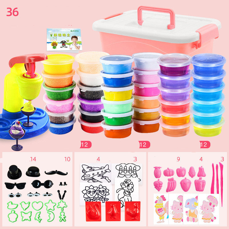 36-Color Super Light Clay Set - Air-Dry Modeling Dough for Kids DIY Crafts