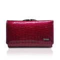 Short Women's Wallet Patent Leather Clip Change