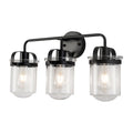 ll Sconces Set of 3 with Clear Glass Shade