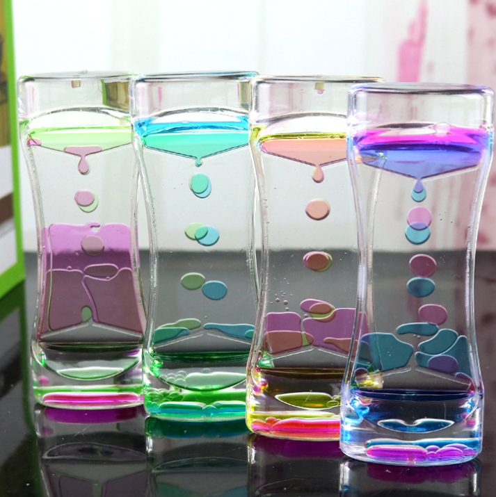 Liquid Motion Bubbler - Floating Oil Drip Sensory Timer