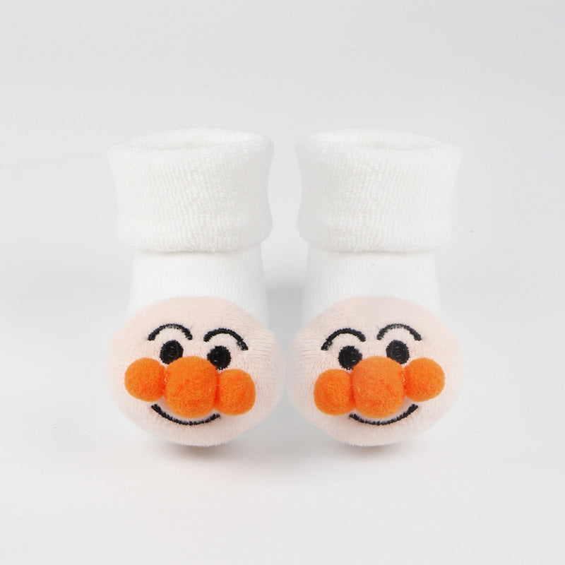 Baby Anti-Slip Socks - Soft Cotton Cartoon Grip Socks for Toddlers