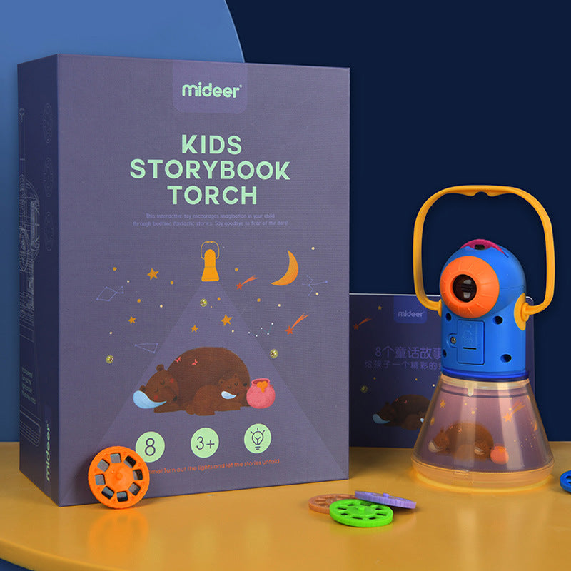 Kids Story Projector Torch - Bedtime Storybook Flashlight for Children