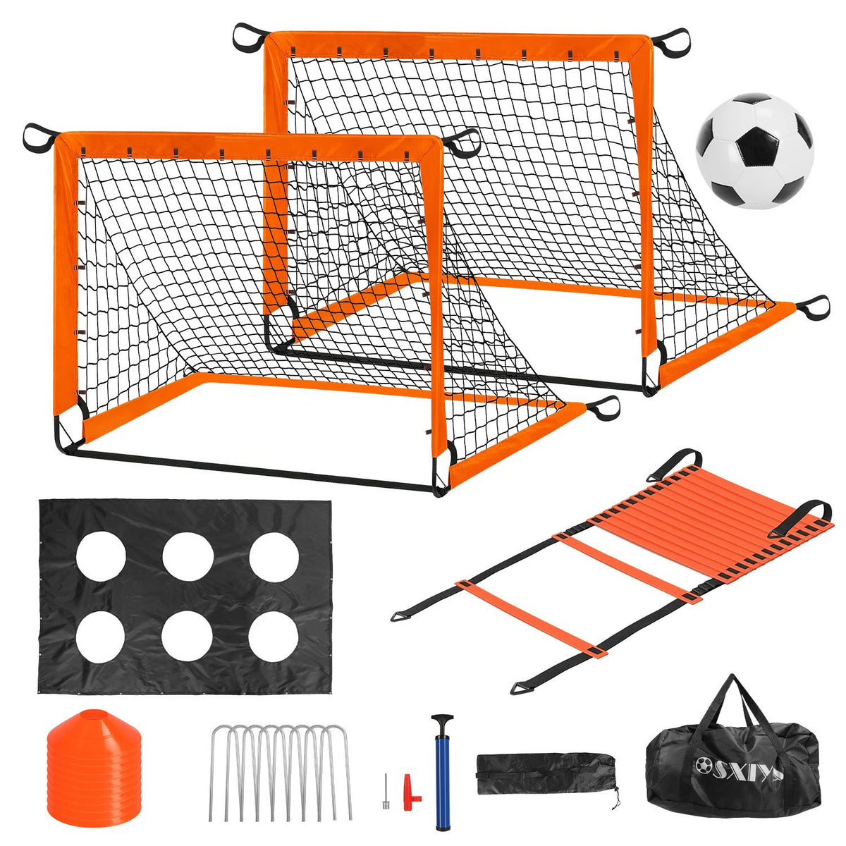 1Set Kids Soccer Goals Set For Yard Portable Soccer Training