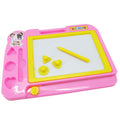 Kids Magnetic Doodle Sketch Board - Erasable Writing Drawing Tablet with Stamps