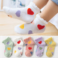 Kids Cartoon Cotton Socks - 5 Pairs Breathable Mesh Crew Socks for Children