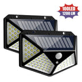 100 LED Solar Wall Light - Outdoor Waterproof Garden & Patio Lamp