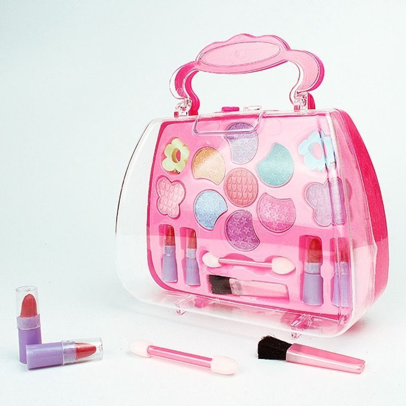 Kids Pretend Makeup Set - Play Cosmetics Dress-Up Toy Kit for Girls