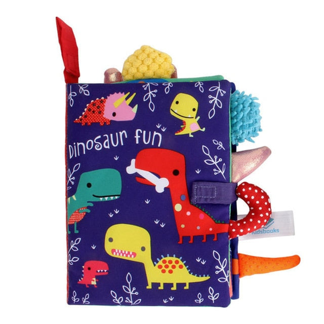 Baby Soft Cloth Book - Crinkle Sensory Activity Book for Newborns