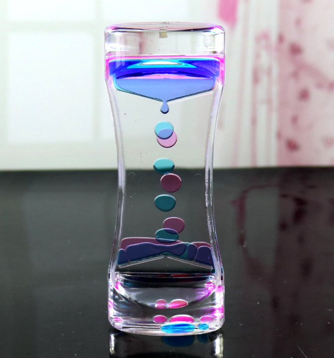 Liquid Motion Bubbler - Floating Oil Drip Sensory Timer