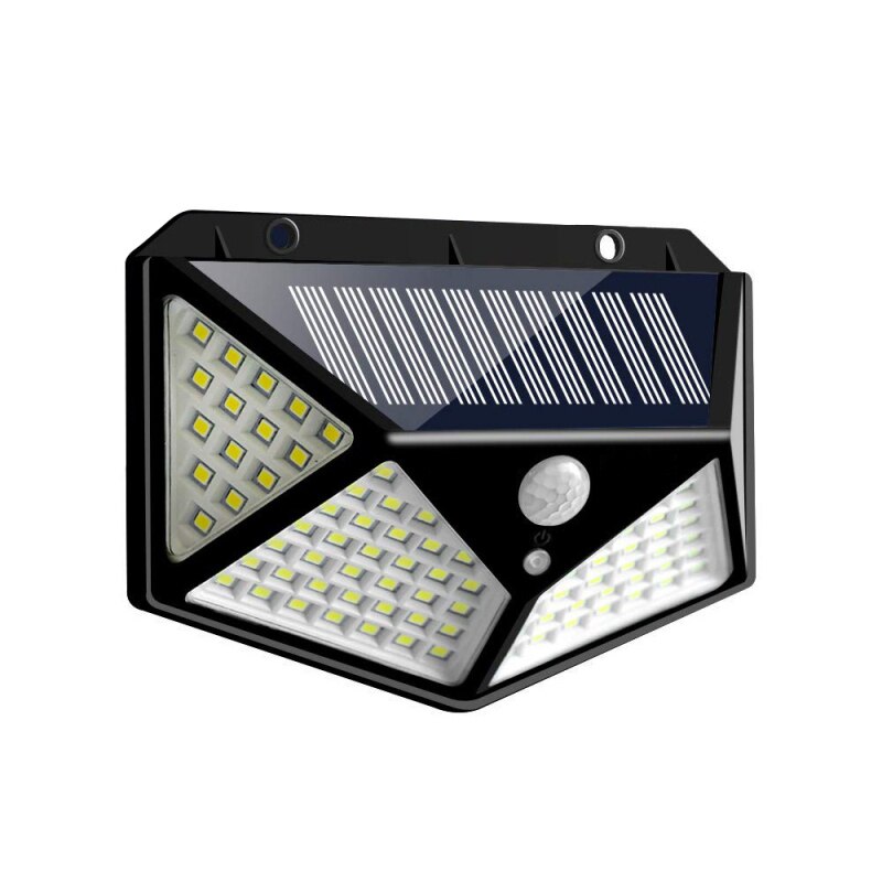 100 LED Solar Wall Light - Outdoor Waterproof Garden & Patio Lamp