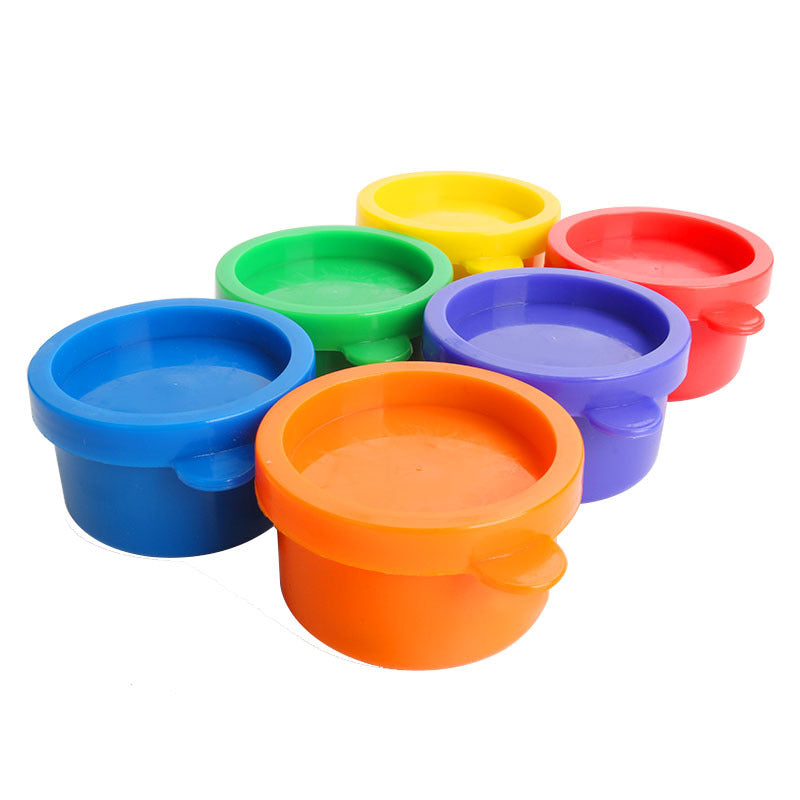 Kids Washable Finger Paint Set 6 Colors