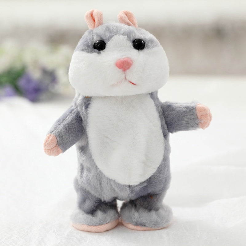 Talking Hamster Toy - Cute Repeating Plush Pet That Mimics Your Voice