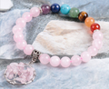 7 Chakra Crystal Beaded Bracelet - Natural Stone Balance Bracelet