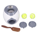 Interactive Dog Ball Treat Machine - Tennis Ball Feeder Toy for Solo Play & Training