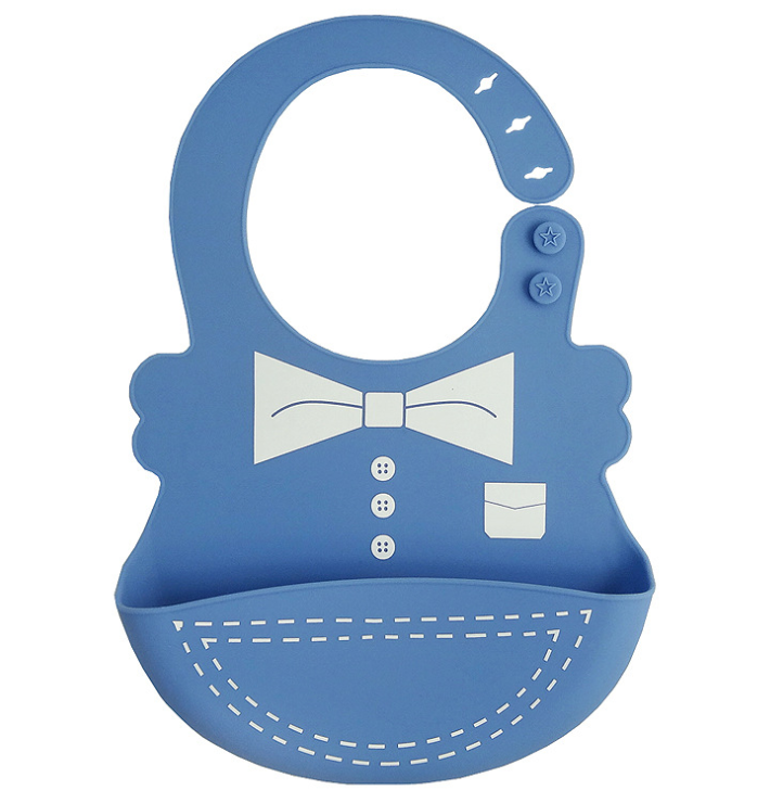 Silicone Baby Bib - Waterproof Food-Catcher Feeding Bib for Toddlers