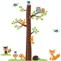 Kids Height Growth Chart - Cartoon Squirrel Wall Ruler Sticker