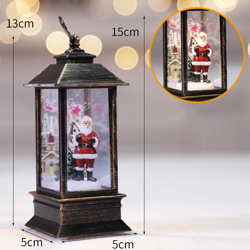 LED Flame Effect Holiday Lamp - Flickering Christmas Table Decoration
