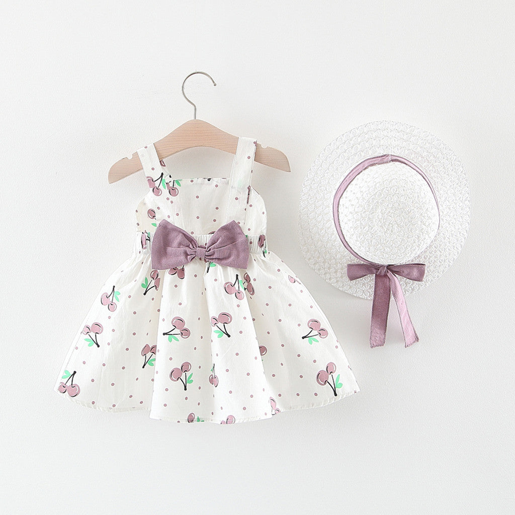 Girls Summer Princess Dress - Soft Cotton Sleeveless Dress for Kids