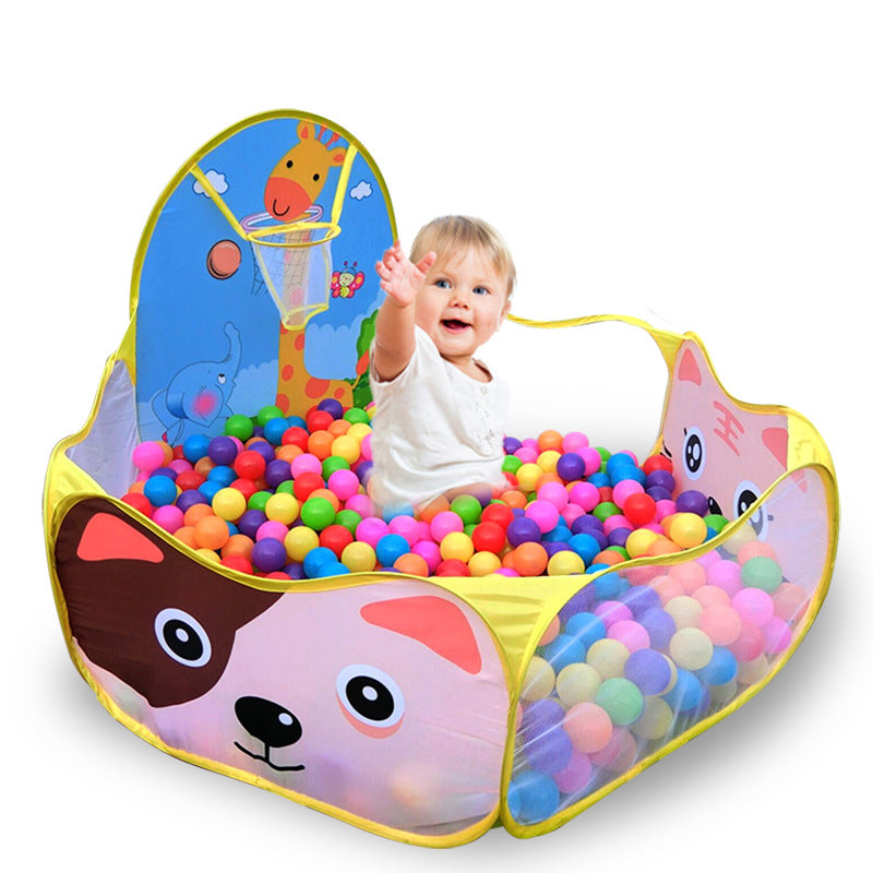 Giraffe Basketball Play Tent for Kids - Foldable Ball Pit Pool