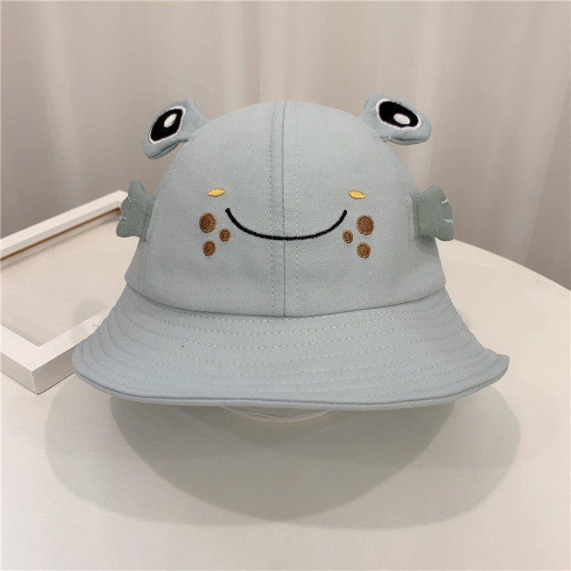 Baby Animal Sun Hat - Cute Kitten and Frog Bucket Hat for Toddlers