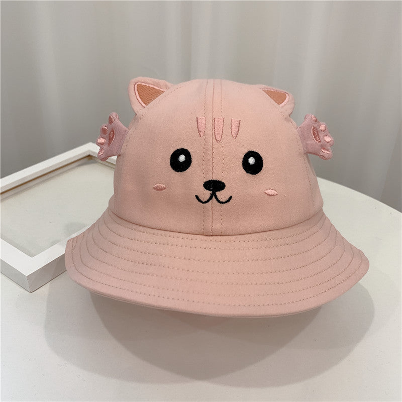 Baby Animal Sun Hat - Cute Kitten and Frog Bucket Hat for Toddlers