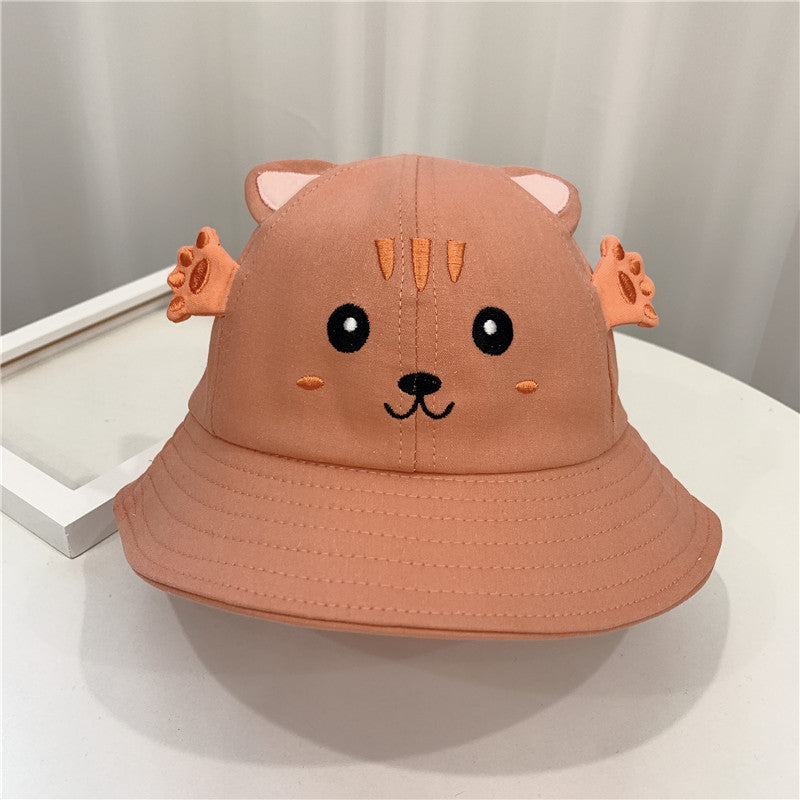 Baby Animal Sun Hat - Cute Kitten and Frog Bucket Hat for Toddlers
