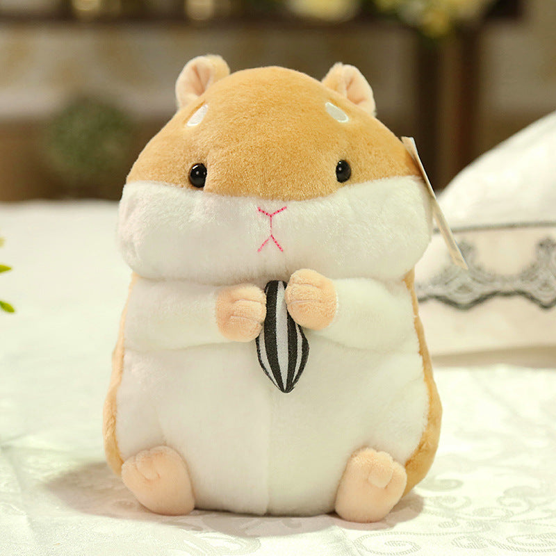 Cute Hamster Plush Keychain - Soft Animal Bag Charm for Kids