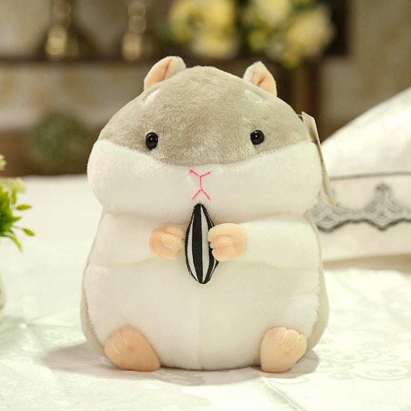 Cute Hamster Plush Keychain - Soft Animal Bag Charm for Kids