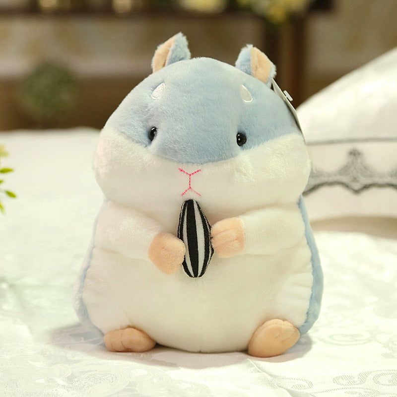 Cute Hamster Plush Keychain - Soft Animal Bag Charm for Kids